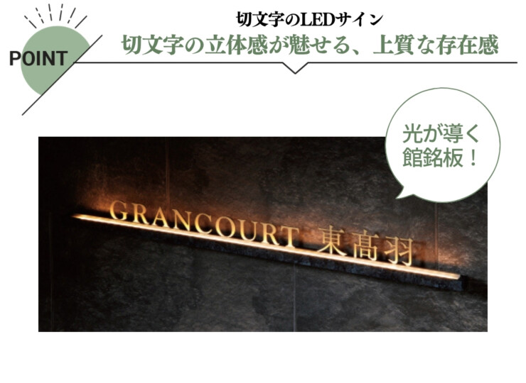 美濃クラフト 館銘板/商業看板 LEDサイン（壁付け）L-ES-09 特長