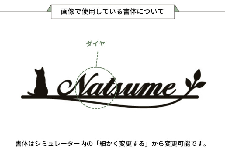 美濃クラフト リル LL-14 画像で使用している書体について