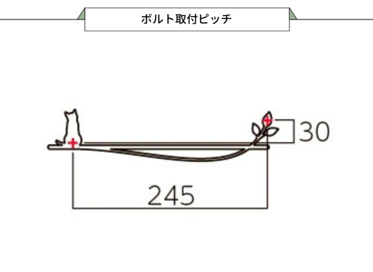 美濃クラフト リル LL-14 ボルト取付ピッチについて