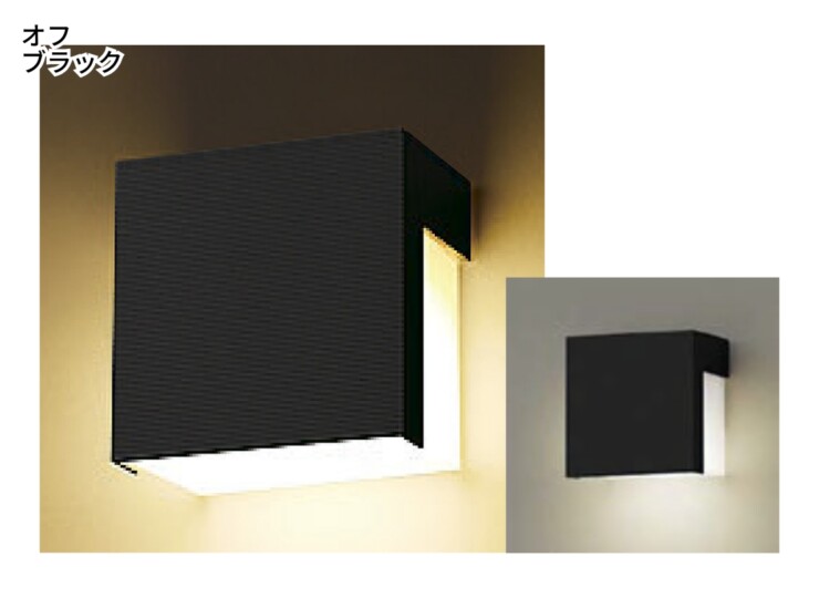 LIXIL エクステリアライト 100V表札灯 LPK-14型 オフブラック