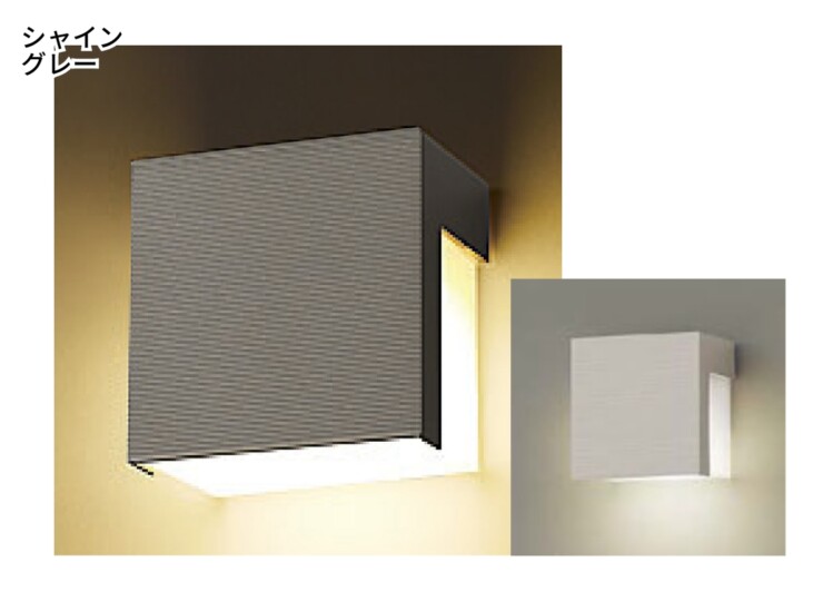 LIXIL エクステリアライト 100V表札灯 LPK-14型 シャイングレー