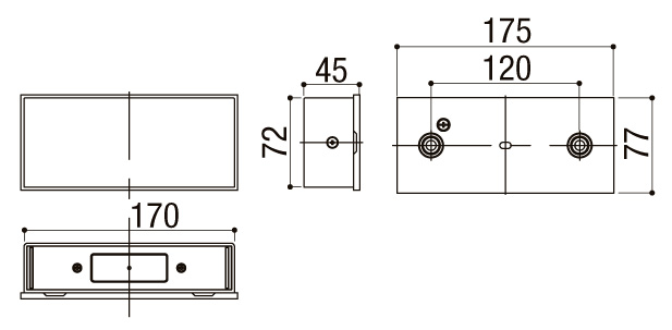 表札灯LPK-35型 サイズ