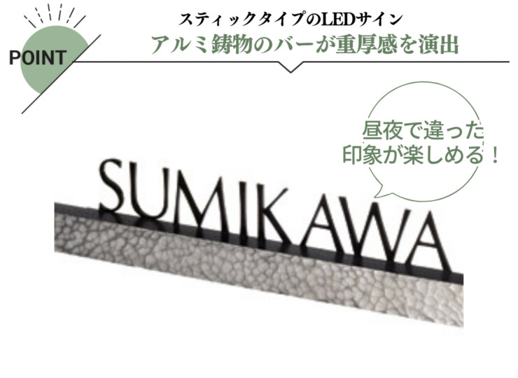 美濃クラフト LED表札 ステラルーチェ MY-4 特長