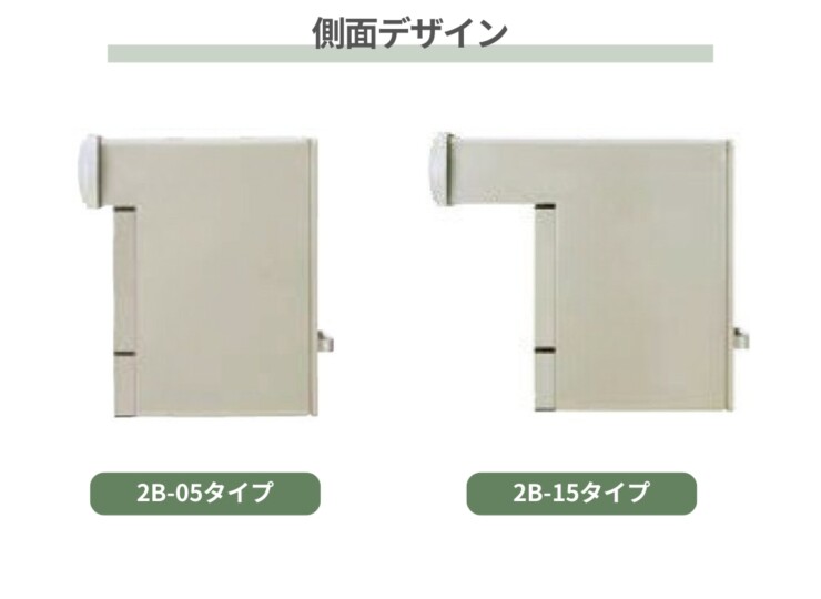 LIXIL エクスポスト 口金タイプ N-1型 2Bタイプ 側面デザイン