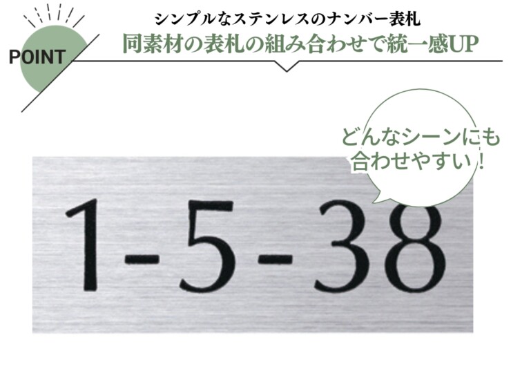 美濃クラフト ナンバー表札 No（ナンバー）NO-1 特長