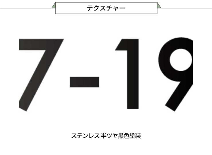 美濃クラフト ナンバー表札 No（ナンバー）NO-2 テクスチャー
