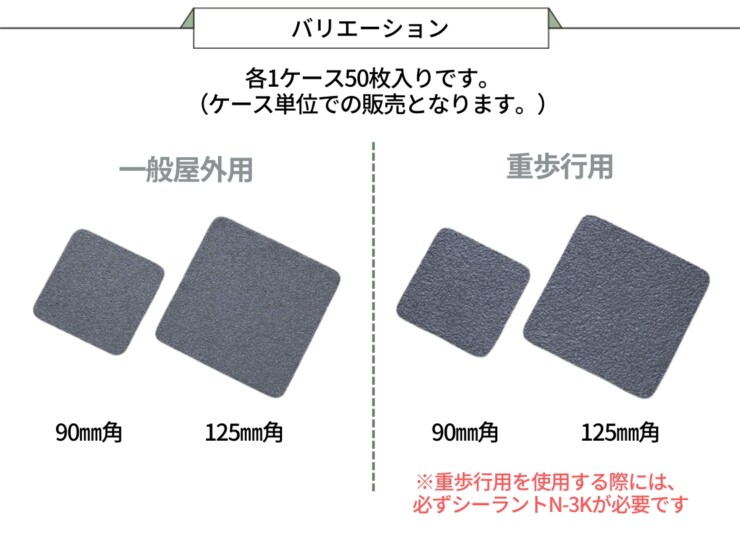 四国化成建材 すべり止めテープ ノンスリップテープ タイル仕様 バリエーション