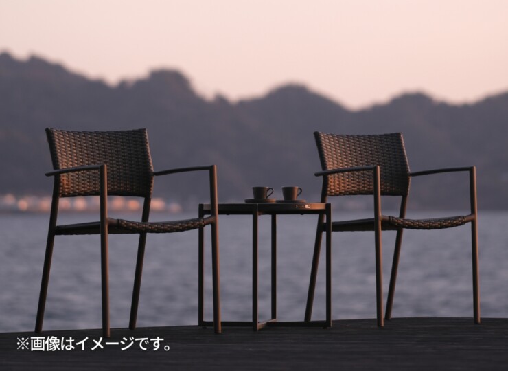 かじ新 K.RAUCORD（ケイ.ラウコード）オリオ スタッキングアームチェア グレイブラック ORIOGB イメージ