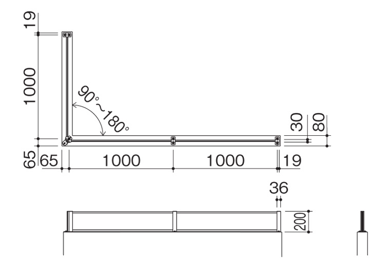 四国化成建材 プチガードP1型 据付図