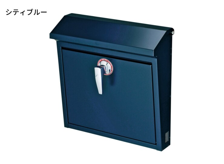 美濃クラフト 壁掛けポスト POMO（ポモ）シティブルー