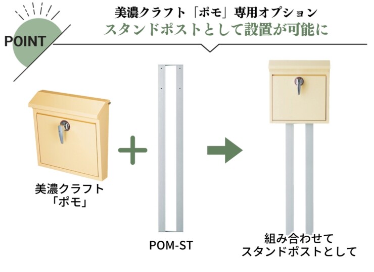 美濃クラフト POMO（ポモ）オプションスタンド 特徴