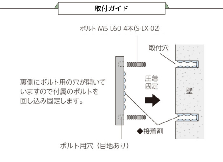 美濃クラフト 館銘板/商業看板 ステンレスサイン 取り付けガイド
