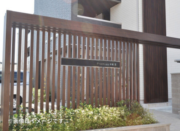 美濃クラフト 館銘板/商業看板 ステンレスサイン S-LX-11 使用イメージ