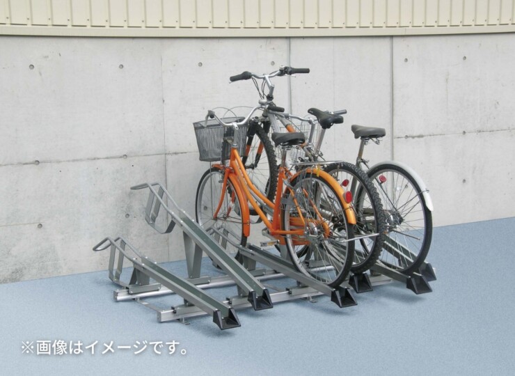 ダイケン 自転車ラック スライド式ラック SR-FNタイプ 使用イメージ