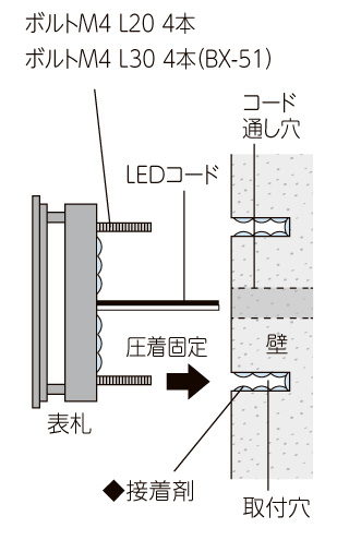 取付方法 T-12BL