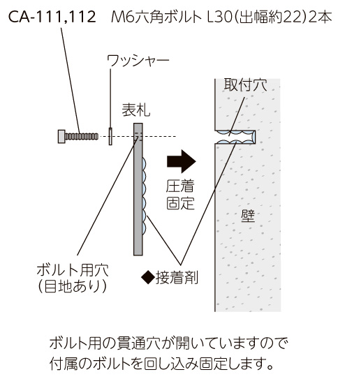 美濃クラフト アルミ鋳物表札 ジャーニー 取り付けT-21D