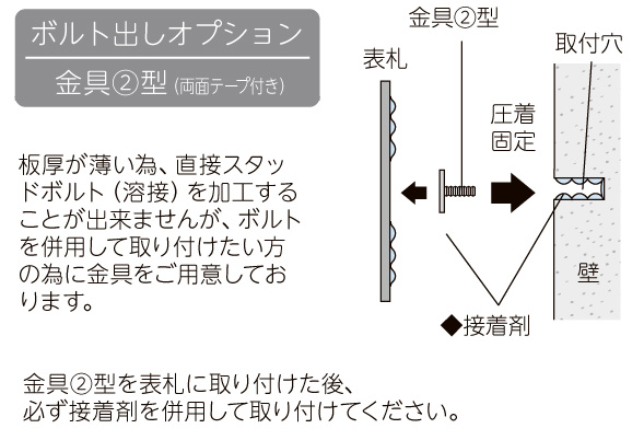 美濃クラフト チタン表札 チタン 取付方法