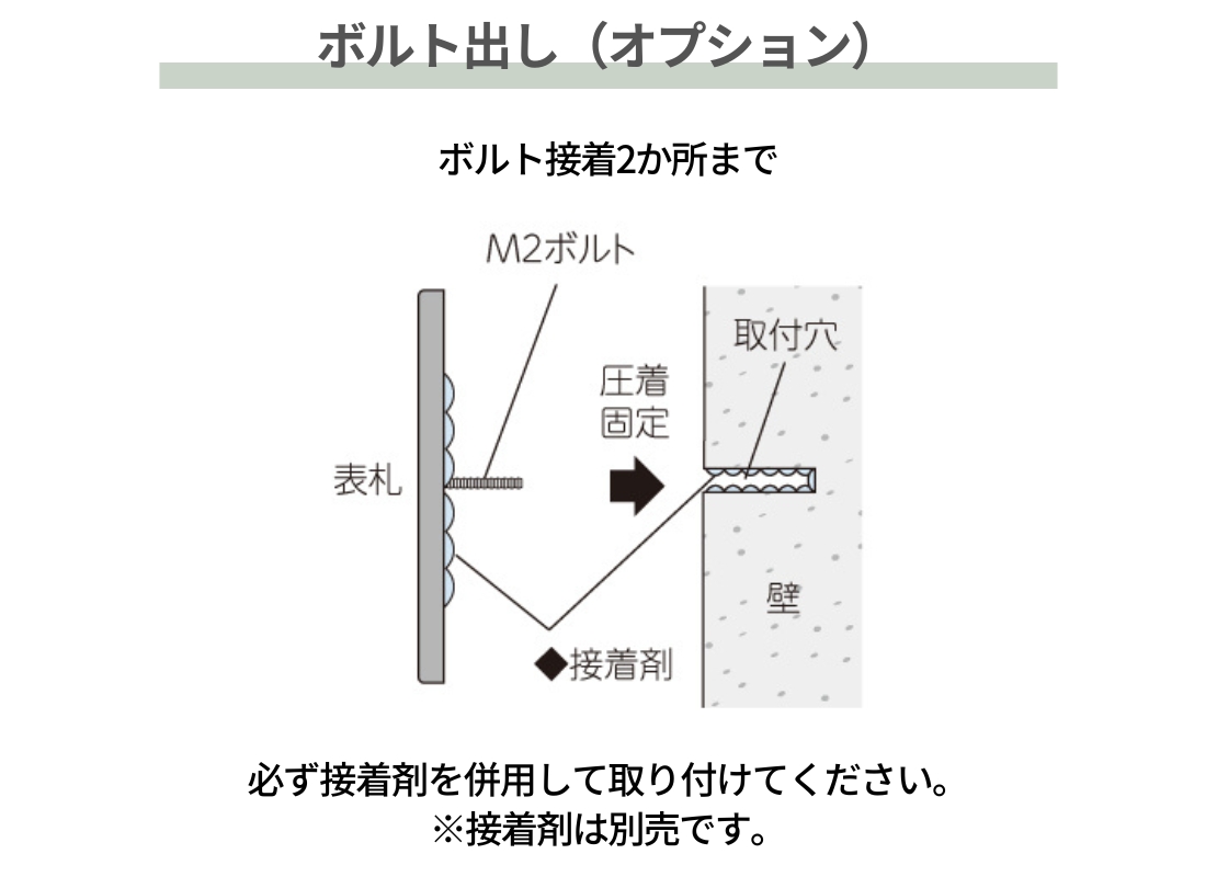 美濃クラフト 焼き物表札 カーロ TC-11 取り付けガイド
