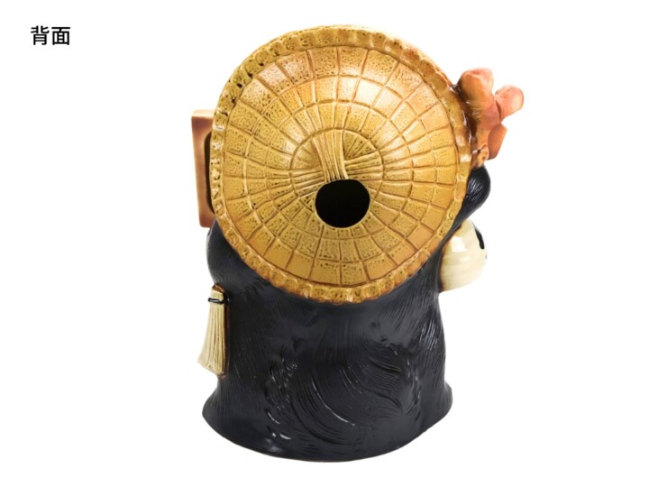 陶里 信楽焼 表札狸20号 TH096-05 背面イメージ