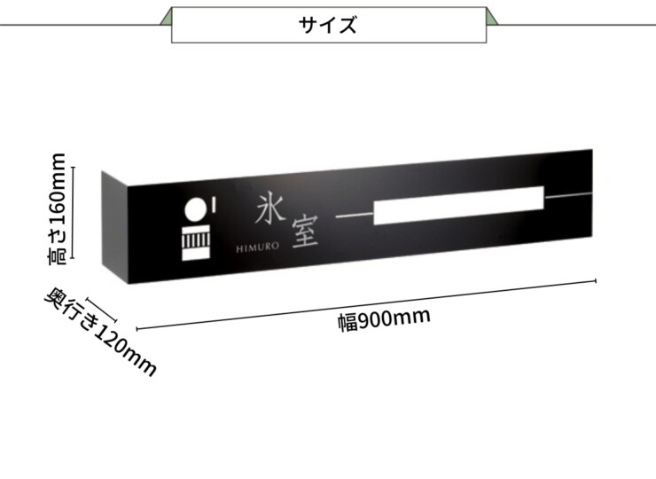 美濃クラフト ウォールアート表札 カバーサイン WAL-27 サイズ
