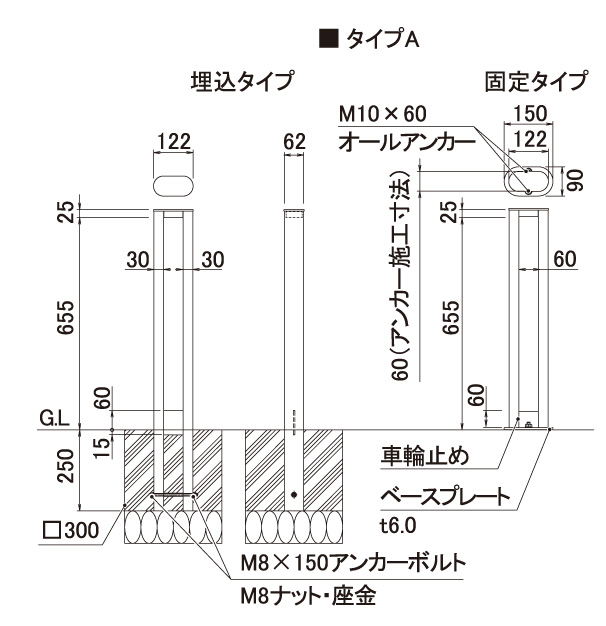 オンリーワンクラブ サイクルスタンド タイプA サイズ