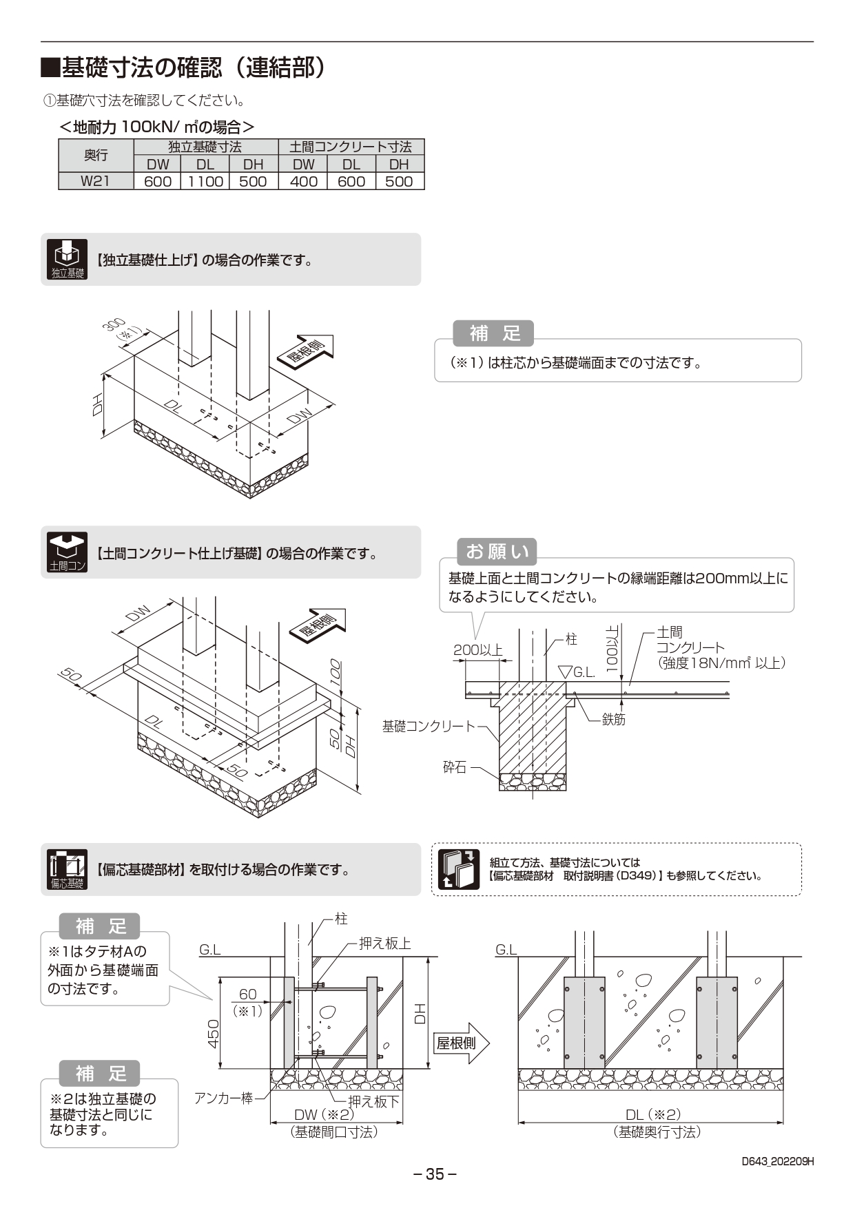 カーポートSC1台用 取説35