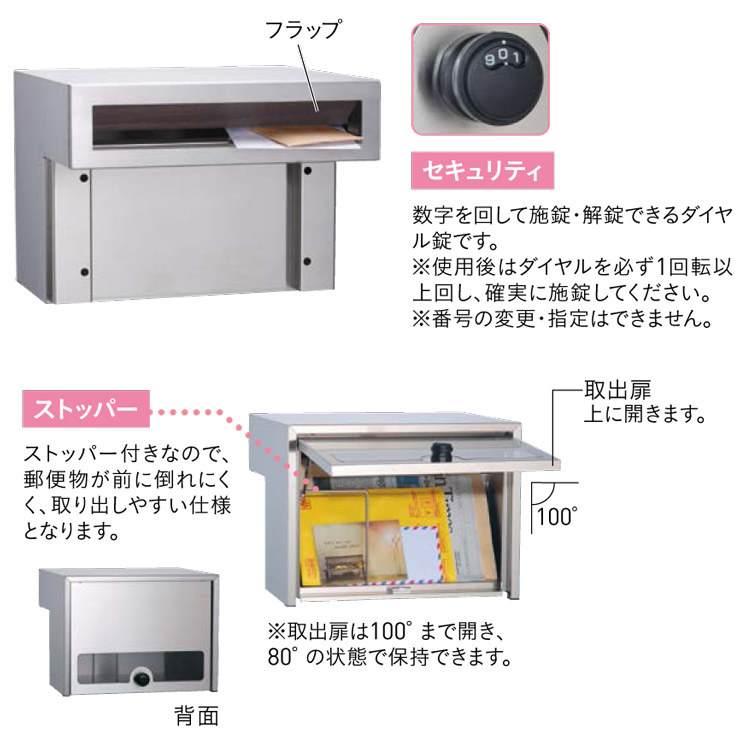 カーサDR専用埋込ポスト スペック