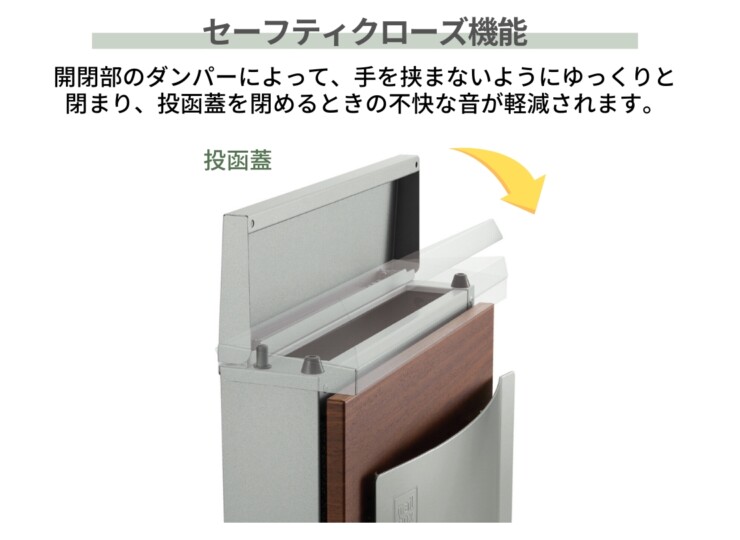 ユニソン 壁付けポスト クルムⅡ ダイヤル錠 セーフティークローズ機能