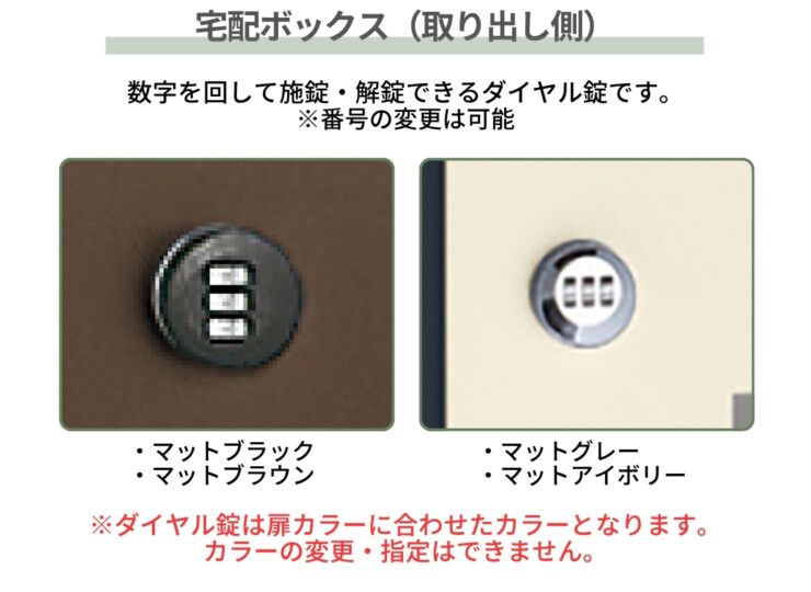 ユニソン コルディア120ライト ポスト無し 後出し 宅配ボックス取出し側