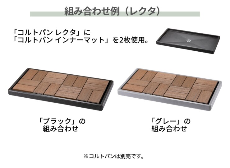 ユニソン コルトパン専用オプション コルトパン インナーマット 組み合わせ例
