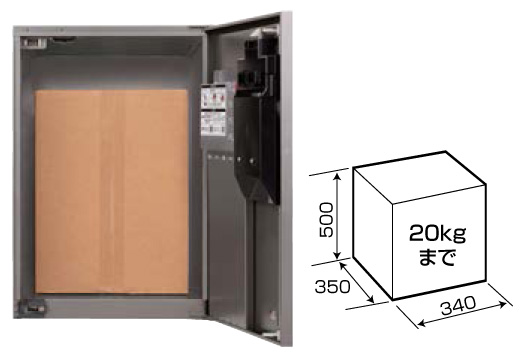 パナソニック コンボメゾン ミドルタイプ 受取可能サイズ