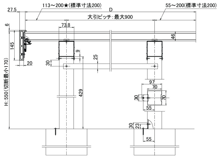 デッキDS 構造断面