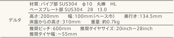 カツデン サイクルスタンド DELTA（デルタ）仕様