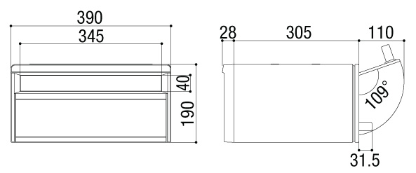 エクスポスト箱型タイプU-3型 1Bタイプ