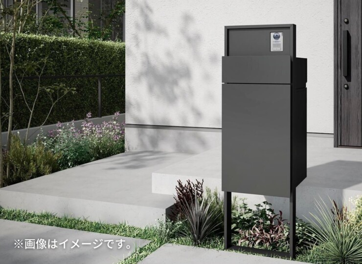 LIXIL 機能門柱FF 宅配ポスト前出し・後出し選択対応セット 使用イメージ
