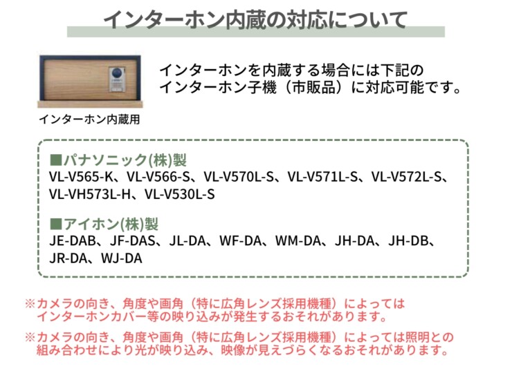 LIXIL 機能門柱FF インターホン内蔵の対応について