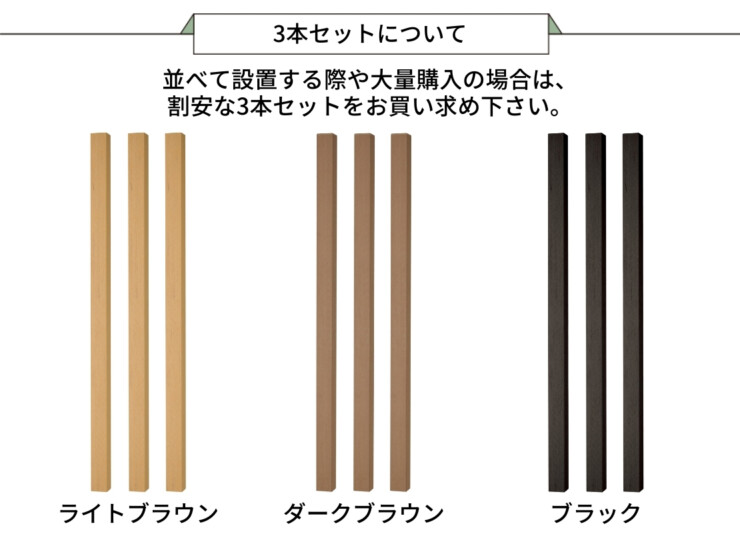 ユニソン フォレスポール 85×1700 3本セットについて