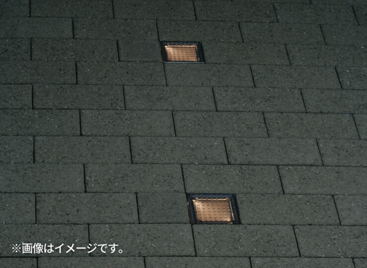 ヘリオスグランドライトLEDブロック100角 点灯イメージ