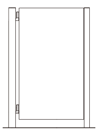 LIXIL 開き門扉AA MM1型（メタル調）片開き仕様