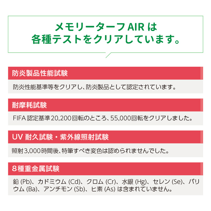 メモリーターフAIR テスト