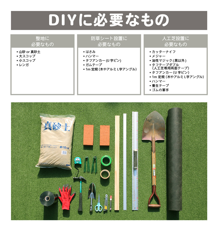 メモリーターフスウィート DIY