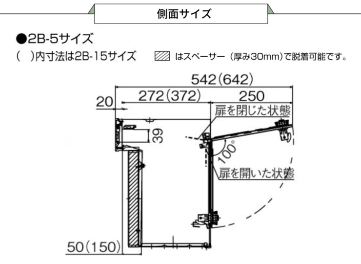 パナソニック サインポスト 口金MS型 2Bサイズ 側面サイズ