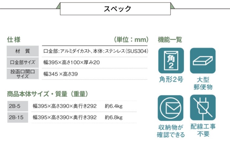 パナソニック サインポスト 口金MS型 2Bサイズ スペック