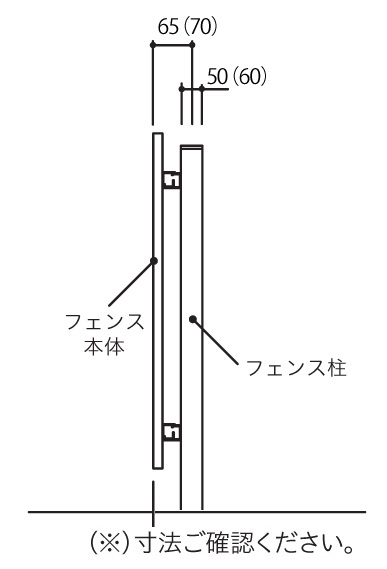 F＆F タテイタスタイル90サイズ（隙間15mm）高尺仕様 施工に際して