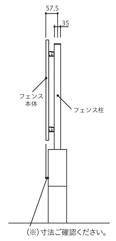 F＆F タテイタスタイル90サイズ（隙間15mm）施工に際して