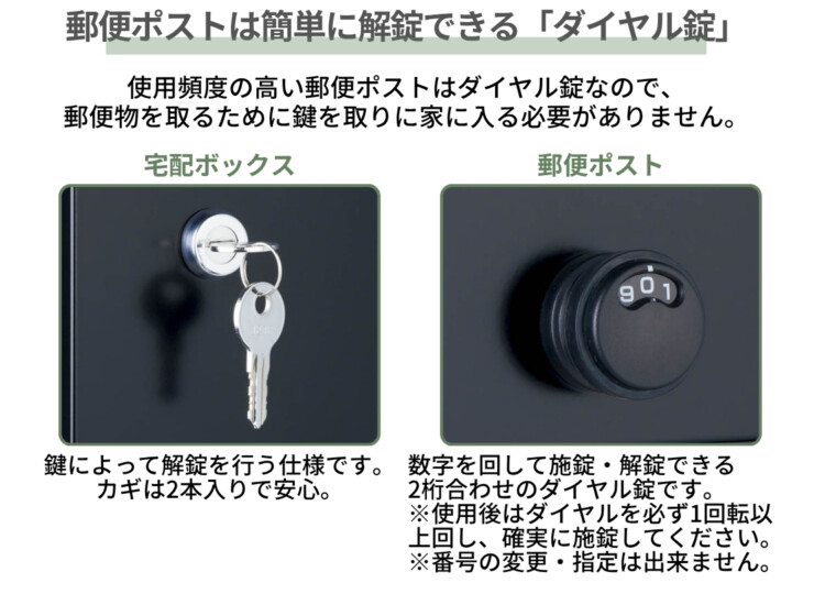 ユニソン 宅配ポスト ヴィコDB 60+80 ポスト有り 後出し セキュリティ