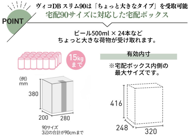 ユニソン ヴィコDBスリム90 ポスト有り 特徴