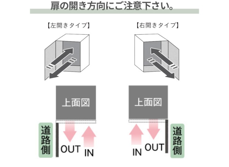 ユニソン 宅配ポスト ヴィコスマート DB 100 ポスト有り 前出し 扉の開き方向にご注意下さい