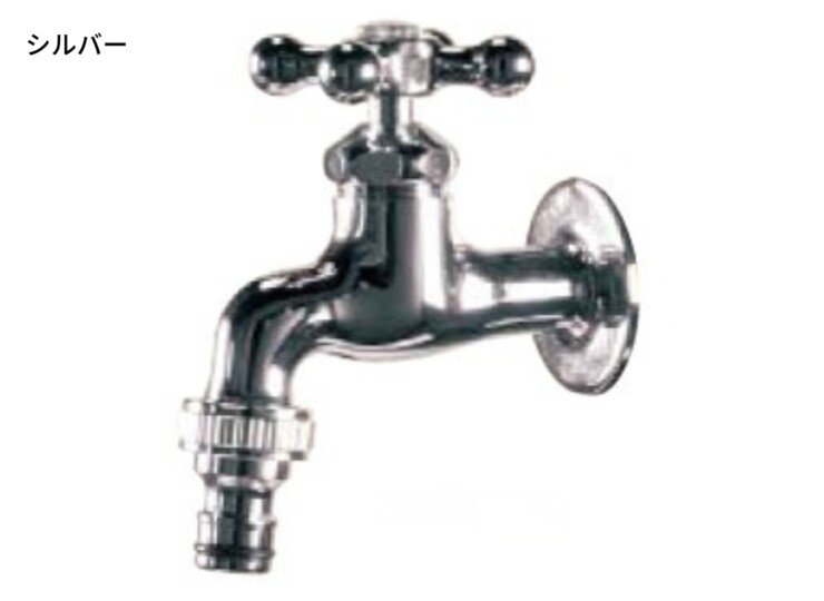 東洋工業 ウォータービュー タップシリーズ 横タップ（アダプター付）シルバー