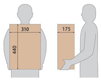クオール据置式宅配ボックスREGULAR 受取可能サイズ